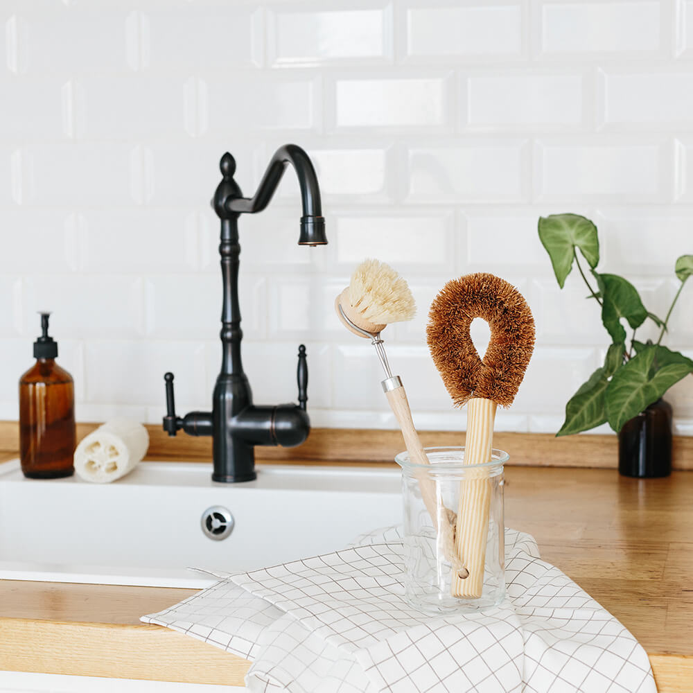 Zero Waste Küchenreinigungsset aus Bambus – 6-teilig-2