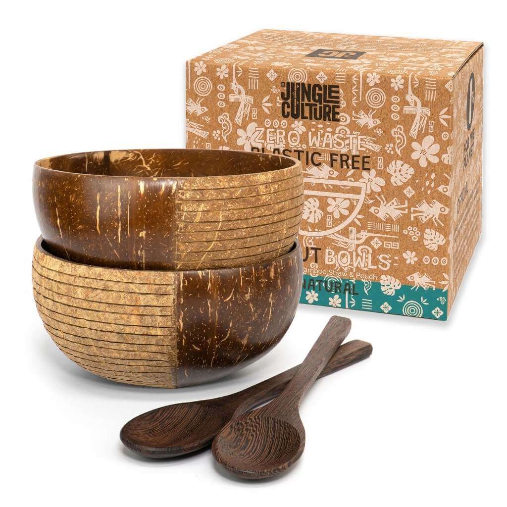 Kokosnussschalen & Löffel Set – Handgemacht & Umweltfreundlich-3