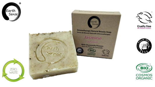 Bio-Festseife – Jasmin & Kamillenblüten (90 g)