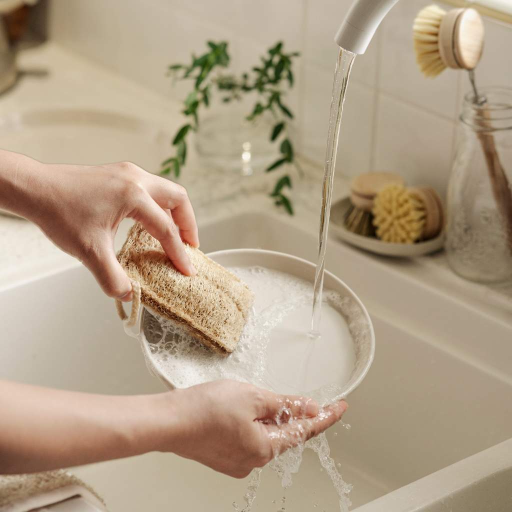 Zero Waste Spülbürsten-Set – 4-teilig aus Bambus & Naturfasern-4